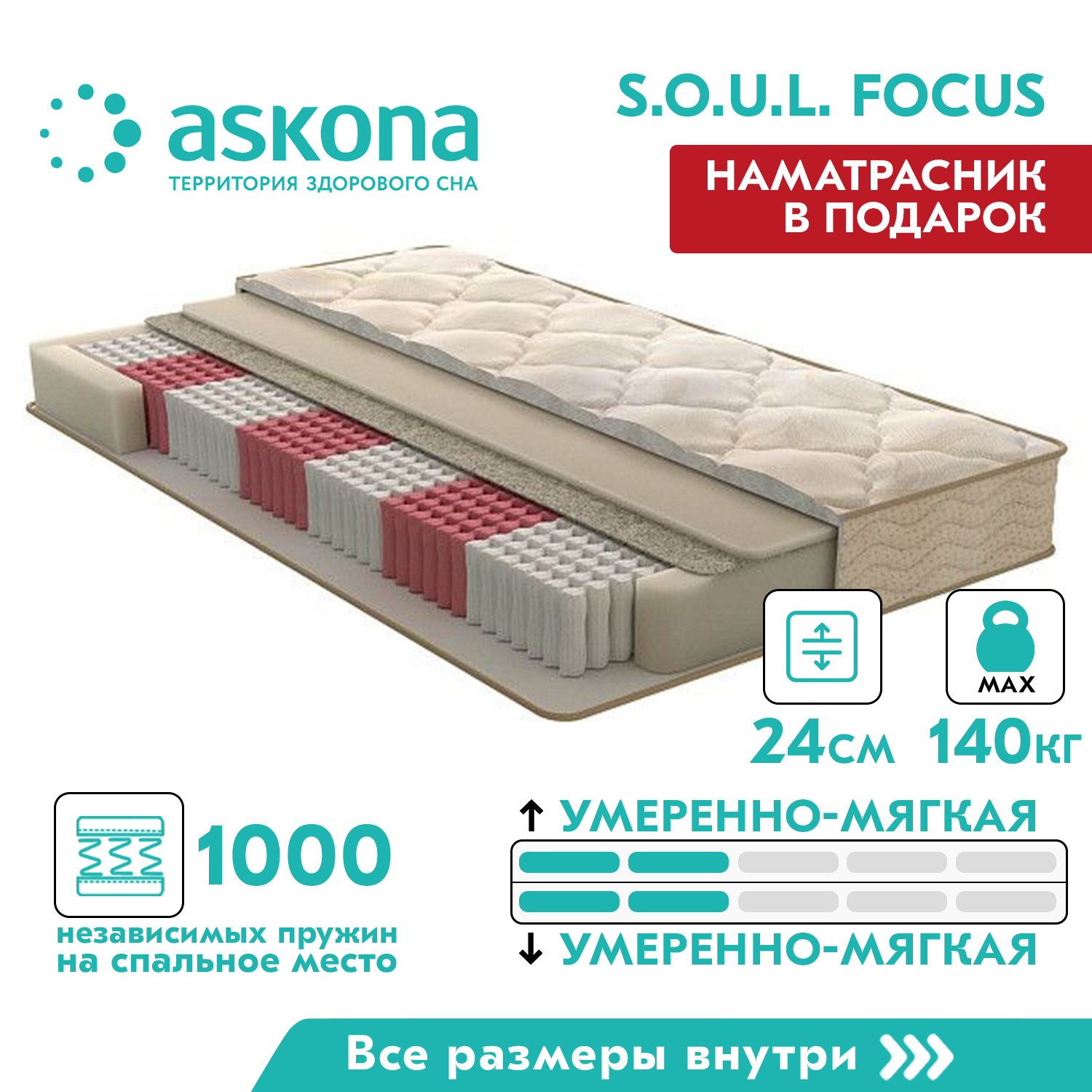 Матрас Askona Soul Fines