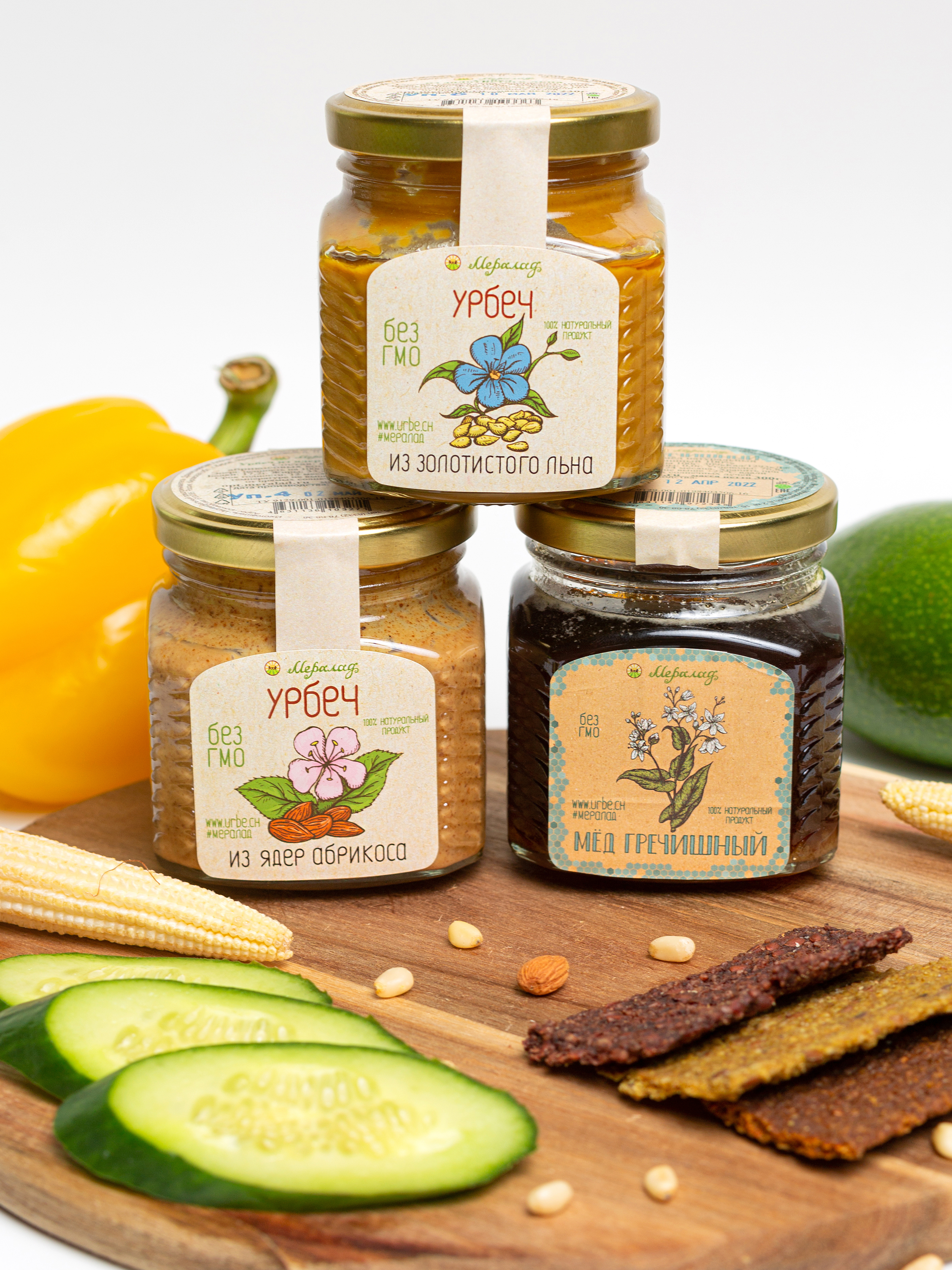 Урбеч. Ореховая паста урбеч. Даг-паста золотая 400 гр. Подарочный набор урбеч. Набор для чая.