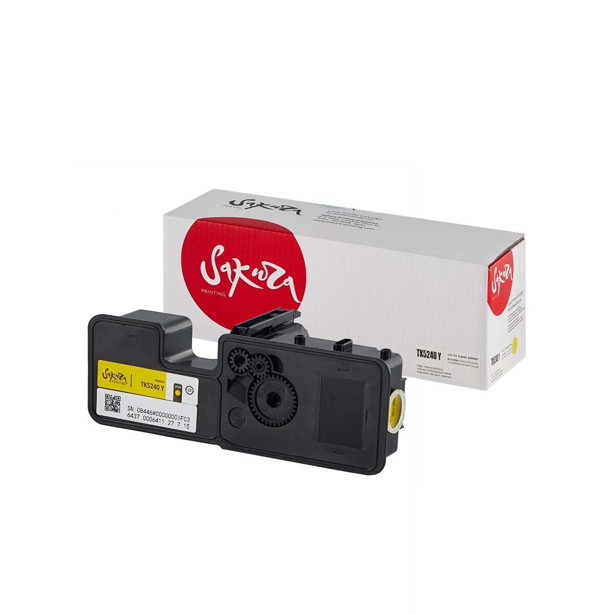 Картридж TK-5240Y для KYOCERA Ecosys P5026cdw, M5526cdw, M5526cdn, P5026cdn желтый