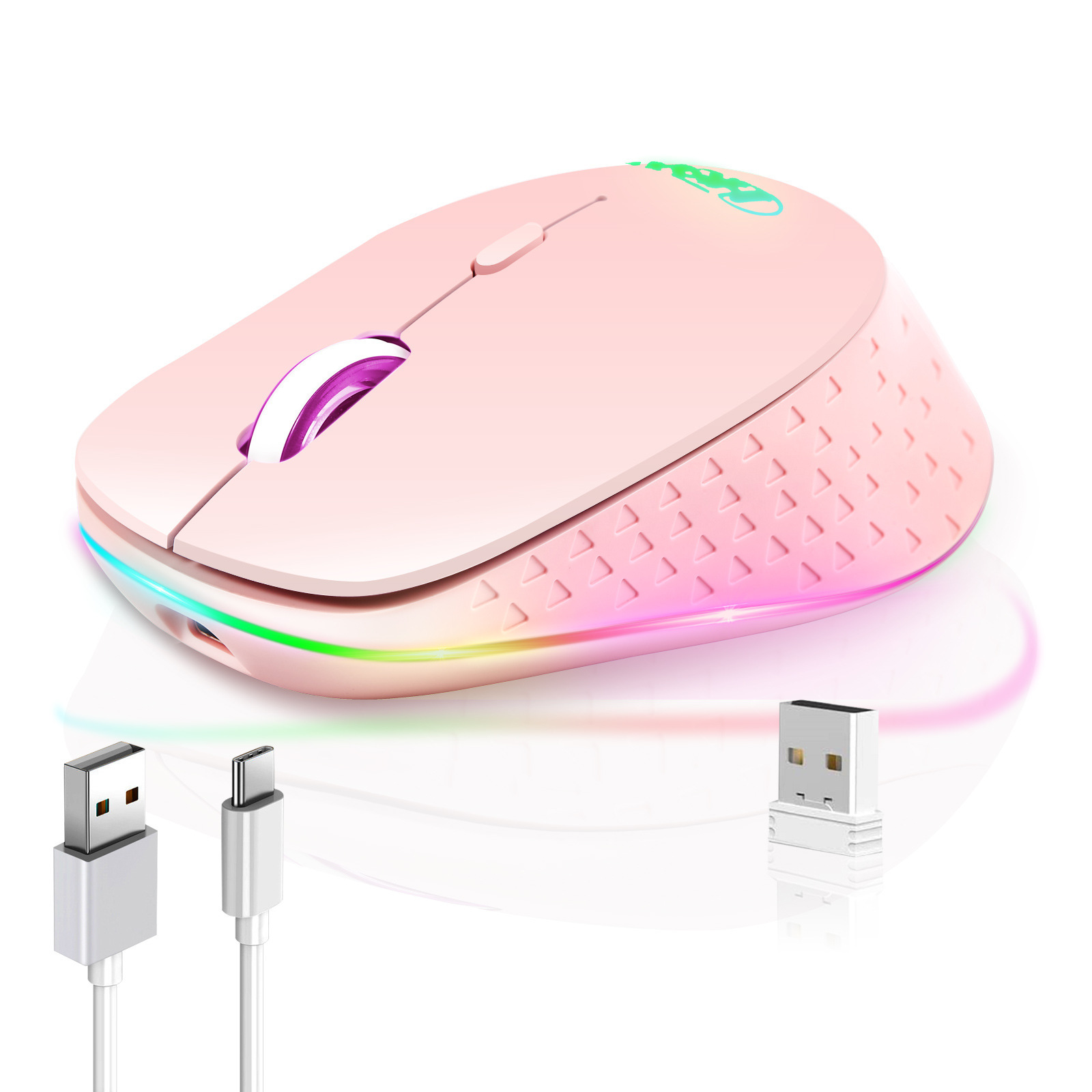 Игровая мышь беспроводная HMW-23-Pink, розовый - купить по выгодной цене в интер