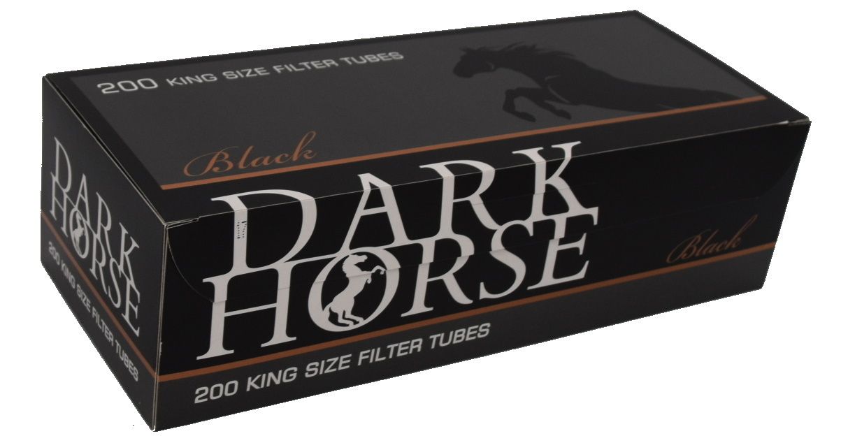 Dark horse slim. Гильзы сигаретные Dark Horse 200. Гильзы для сигарет дарк Хорс. Гильзы сигаретные Darkhorse*100. Гильзы сигаретные Dark Horse Carbon 200 шт..