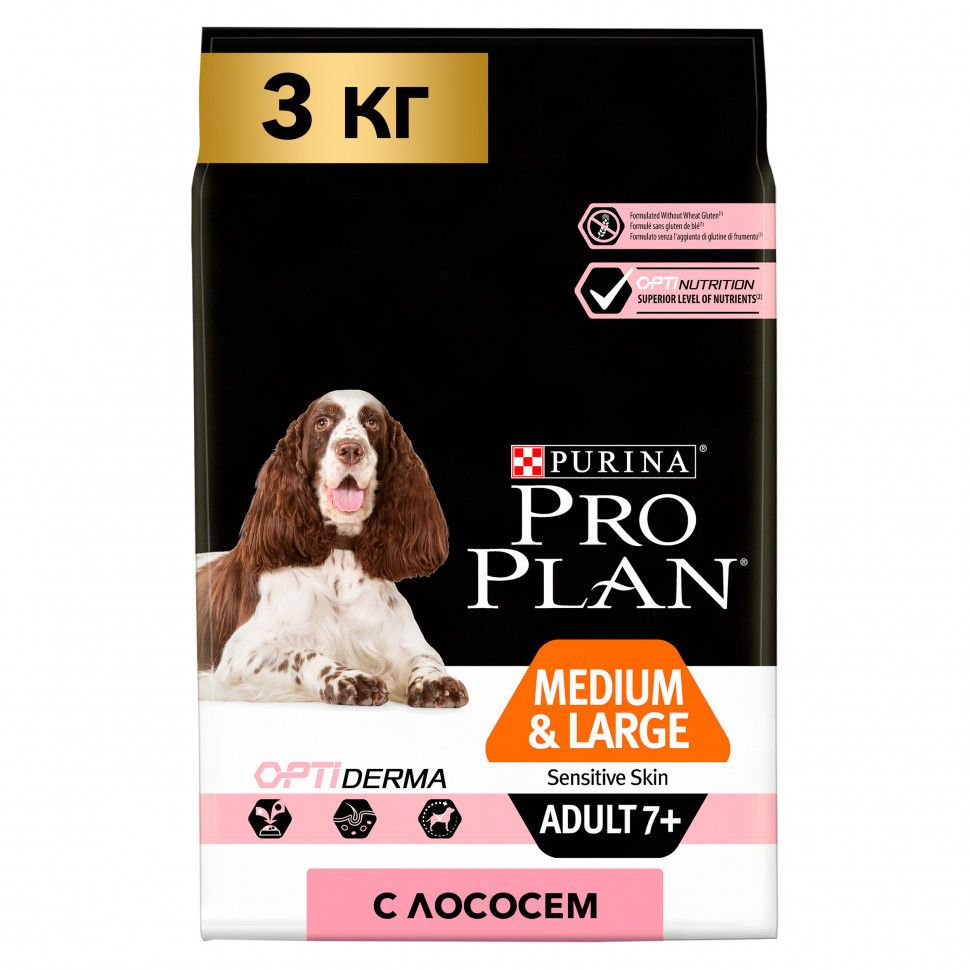 Проплан с лососем для собак средних. Проплан для пожилых собак. pro plan adult medium sensitive skin optiderma.. пурина проплан для собак. про план для собак старше 7 лет мелких породы.
