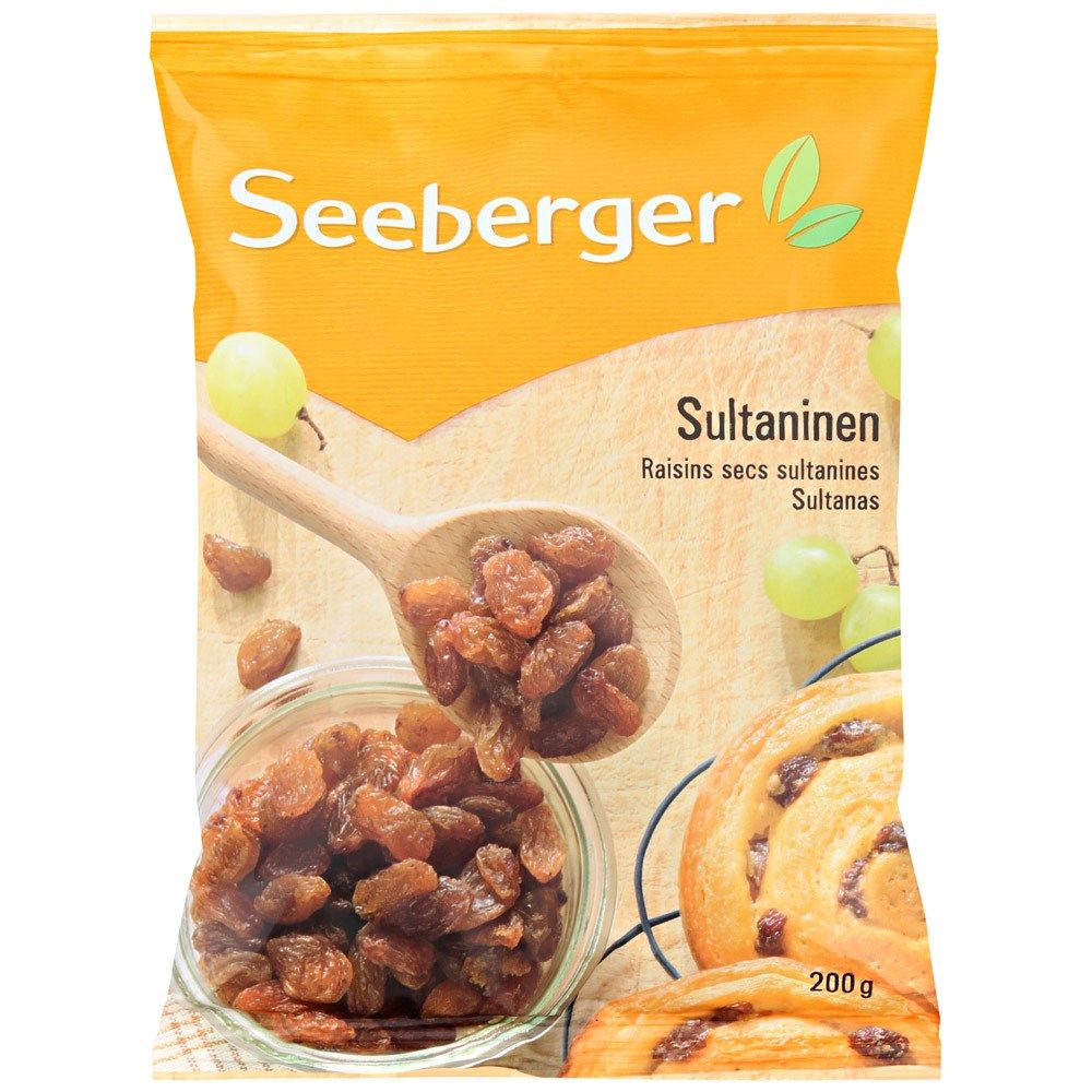 Изюм Seeberger султанский, 200г, 4 штуки