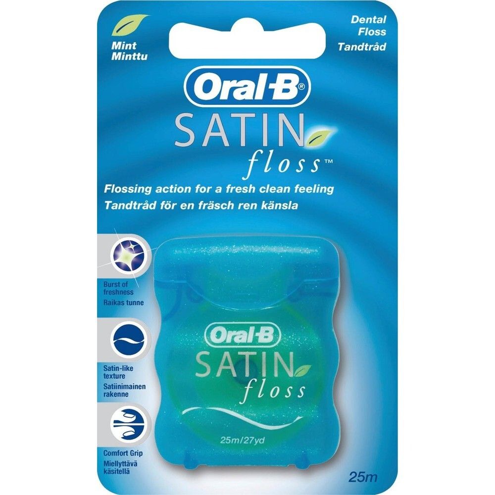 Зубная нить. Oral-b зубная нить Satin Floss мятная 25 м. Орал би флосс зубная нить. Зубная нить орал би сатин. Зубная нить Satin Floss.