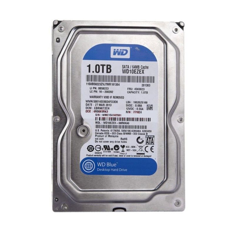 Жесткий диск blue. Western Digital WD Blue 1 TB wd10ezex. HDD Western Digital 1tb (wd10ezex). 1tb WD Blue (wd10ezrz) 5400 64mb. WD Caviar Blue 1tb (wd10ezex).