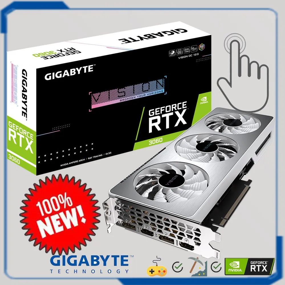 Gigabyte GEFORCE RTX 3060 Vision OC (LHR) [GV-n3060vision OC-12gd Rev2.0].