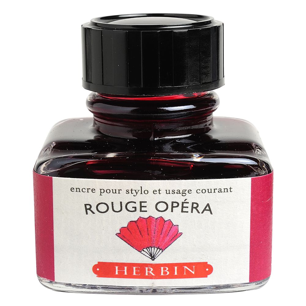 Чернила в банке Herbin, 30 мл, Rouge opera Красная опера