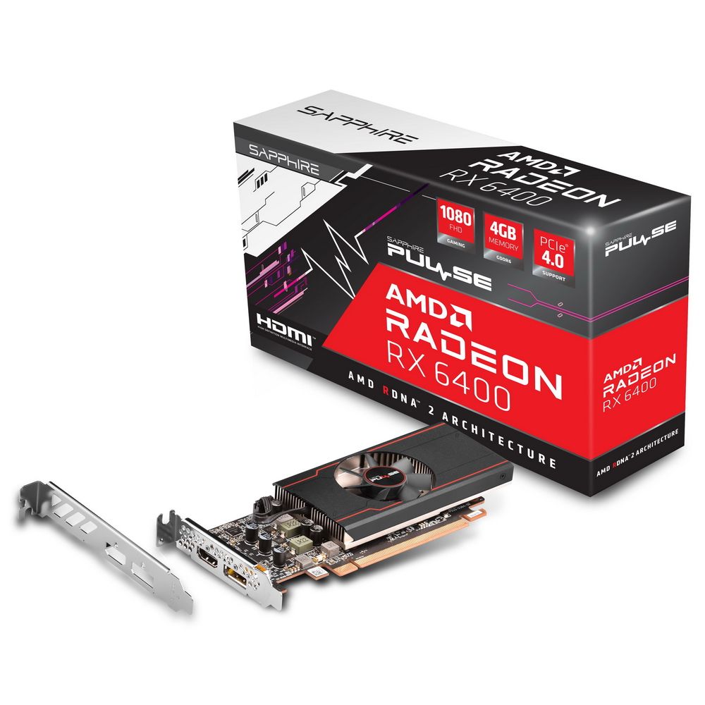 Видеокарта Sapphire Radeon RX 6400, 4 ГБ GDDR6, GDDR6 - купить по низким  ценам в интернет-магазине OZON (767585522)