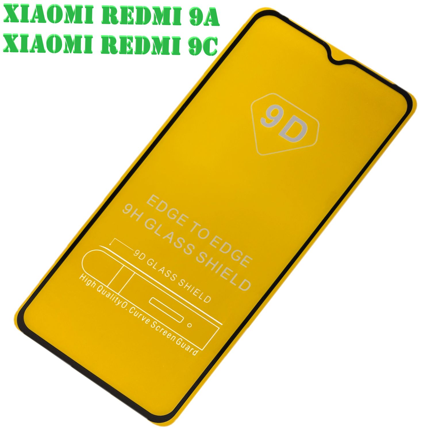 Защитное стекло Xiaomi Redmi 9A / 9C / 10A, полноэкранное, черная рамка -  купить с доставкой по выгодным ценам в интернет-магазине OZON (338558383)