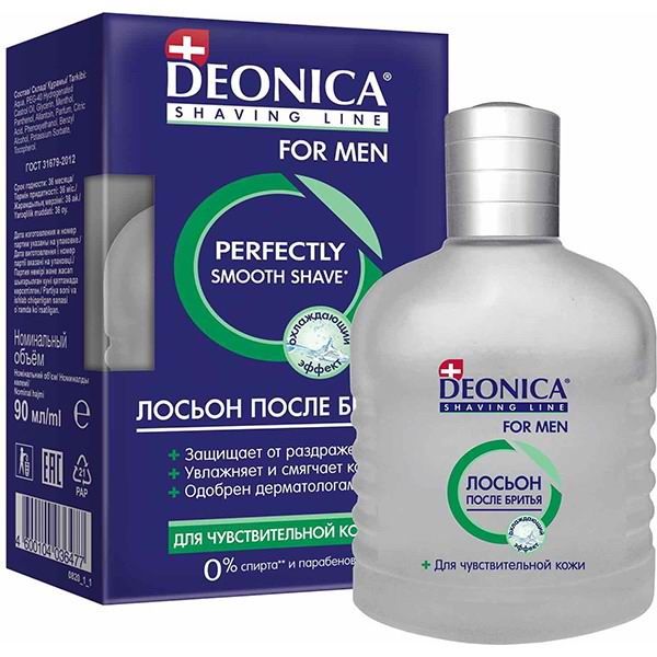 Бальзам после бритья DEONICA FOR MEN Лосьон после бритья Для чувствительной кожи 90мл