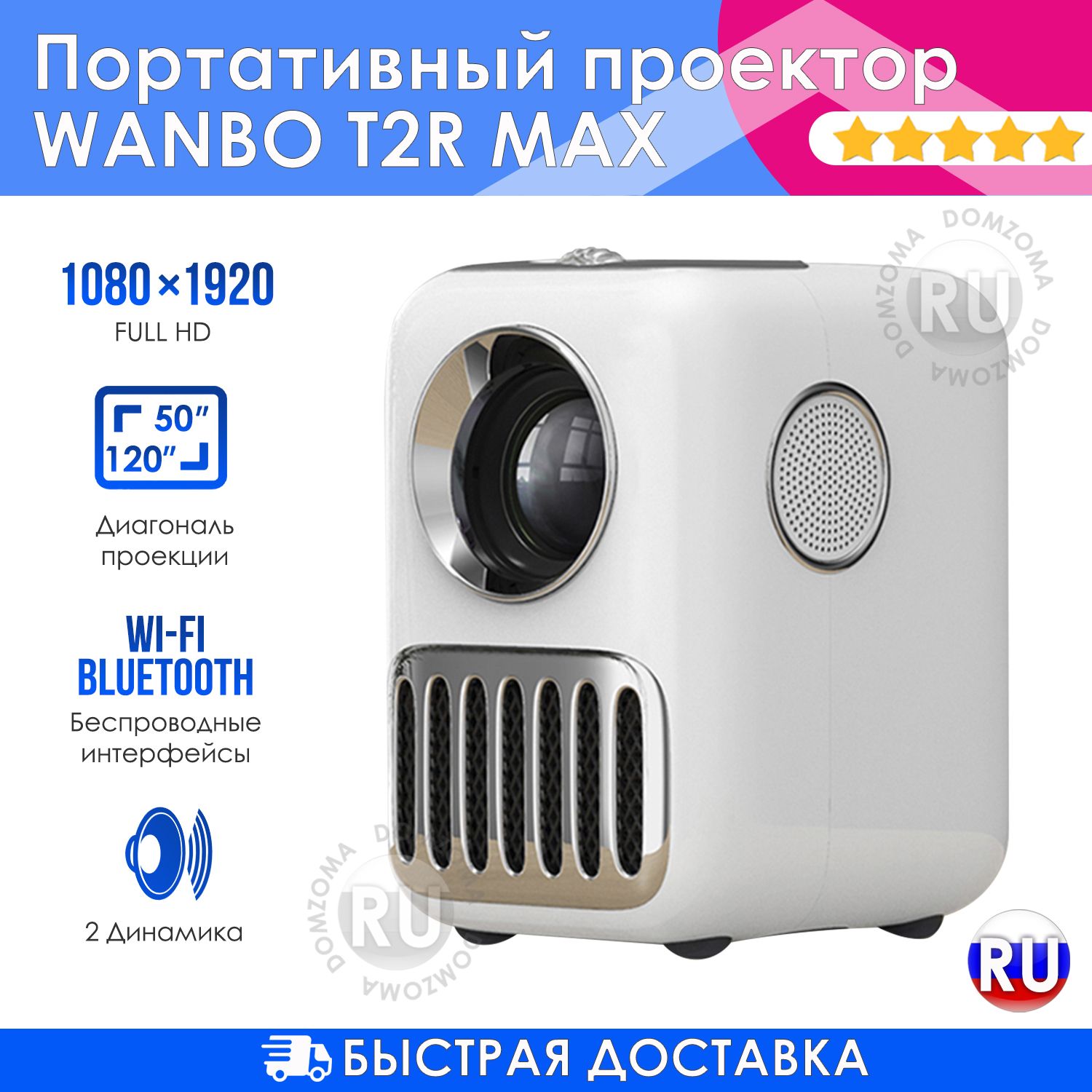 Xiaomi Wanbo Projector T2r Max Купить