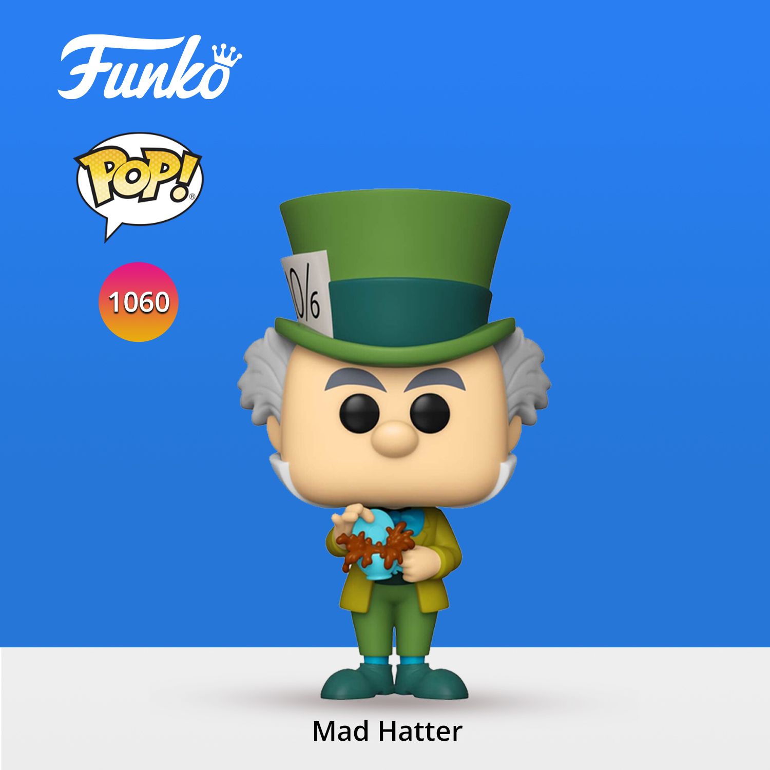 Фигурка Funko POP! Disney Alice in Wonderland 70th Mad Hatter/ Фанко ПОП по  мотивам мультфильма 