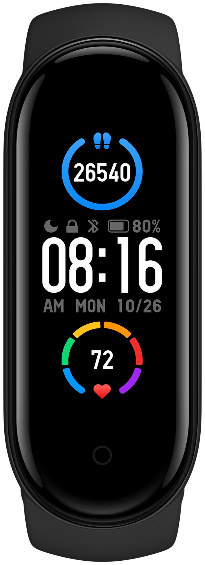 Фитнес-браслет Xiaomi Mi Smart Band 5 RU (Ростест), Черный - купить с  доставкой по выгодным ценам в интернет-магазине OZON (596700434)