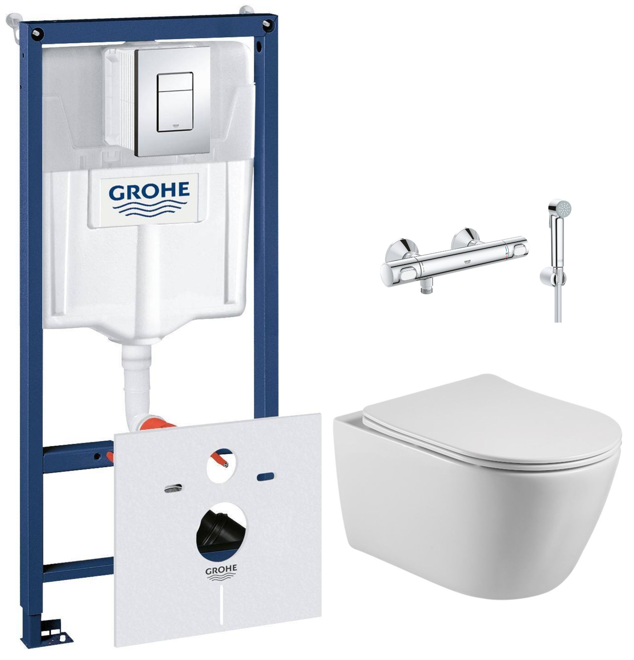 Комплект для унитаза. Grohe Rapid SL [38775001]. Инсталляция Grohe Rapid SL 38772001. Унитаз подвесной stworki Merlingen mwh55. Инсталляция Grohe Rapid SL 38775001.