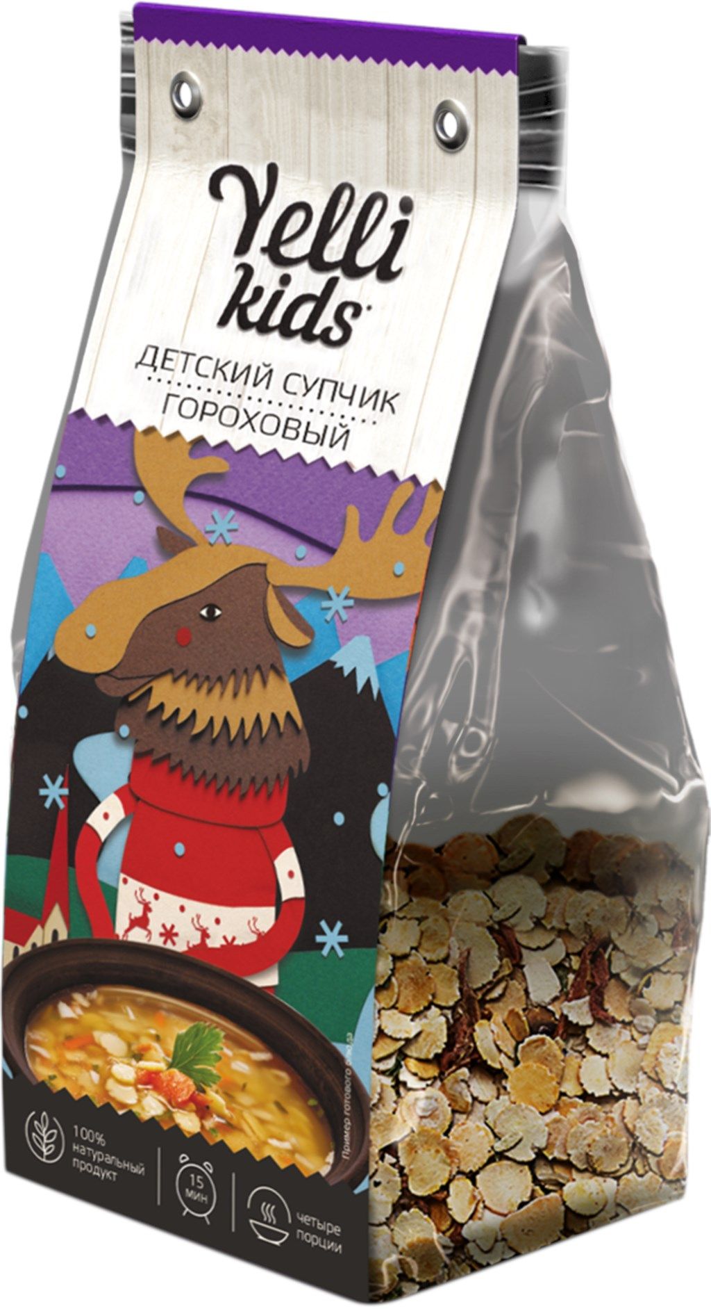 Супчик YELLI Kids Гороховый, 100г - 5 шт.