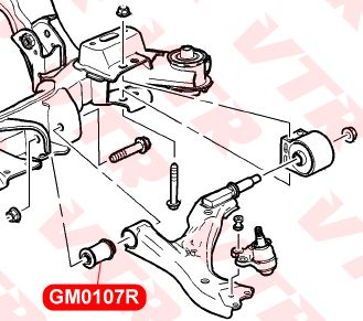 VtrСайлентблок,арт.GM0107R,1шт.