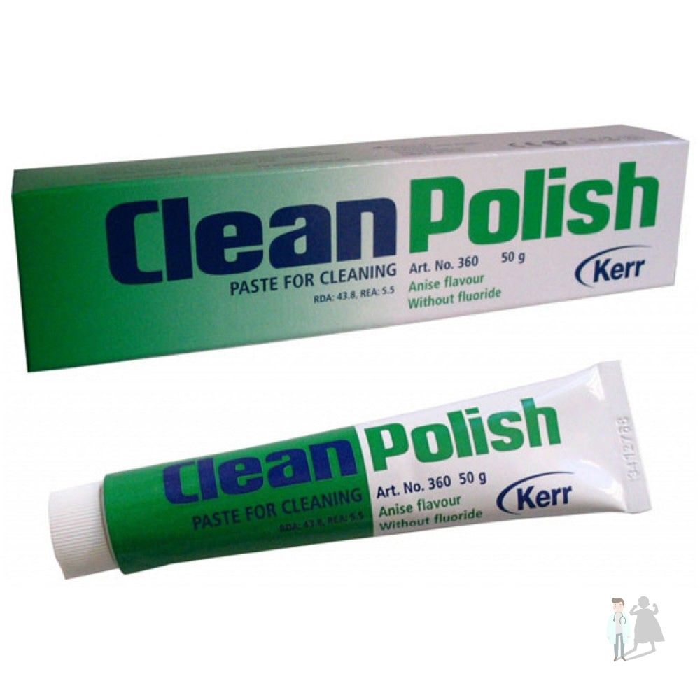 Kerr Clean Polish / Клин Полиш - паста для профессиональной чистки зубов перед реставрацией и для полировки реставрации, 50 гр