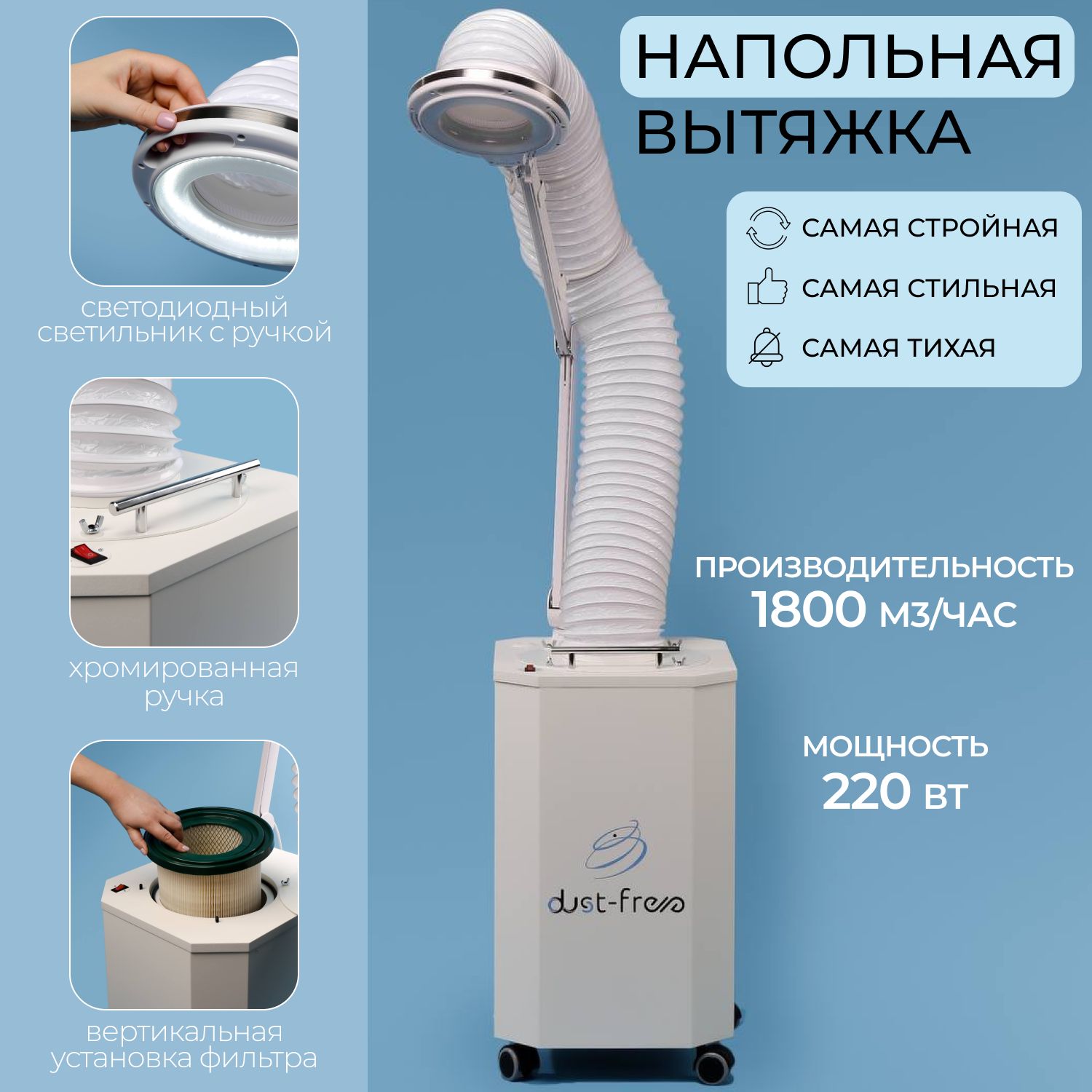 Dust free вытяжка для маникюра