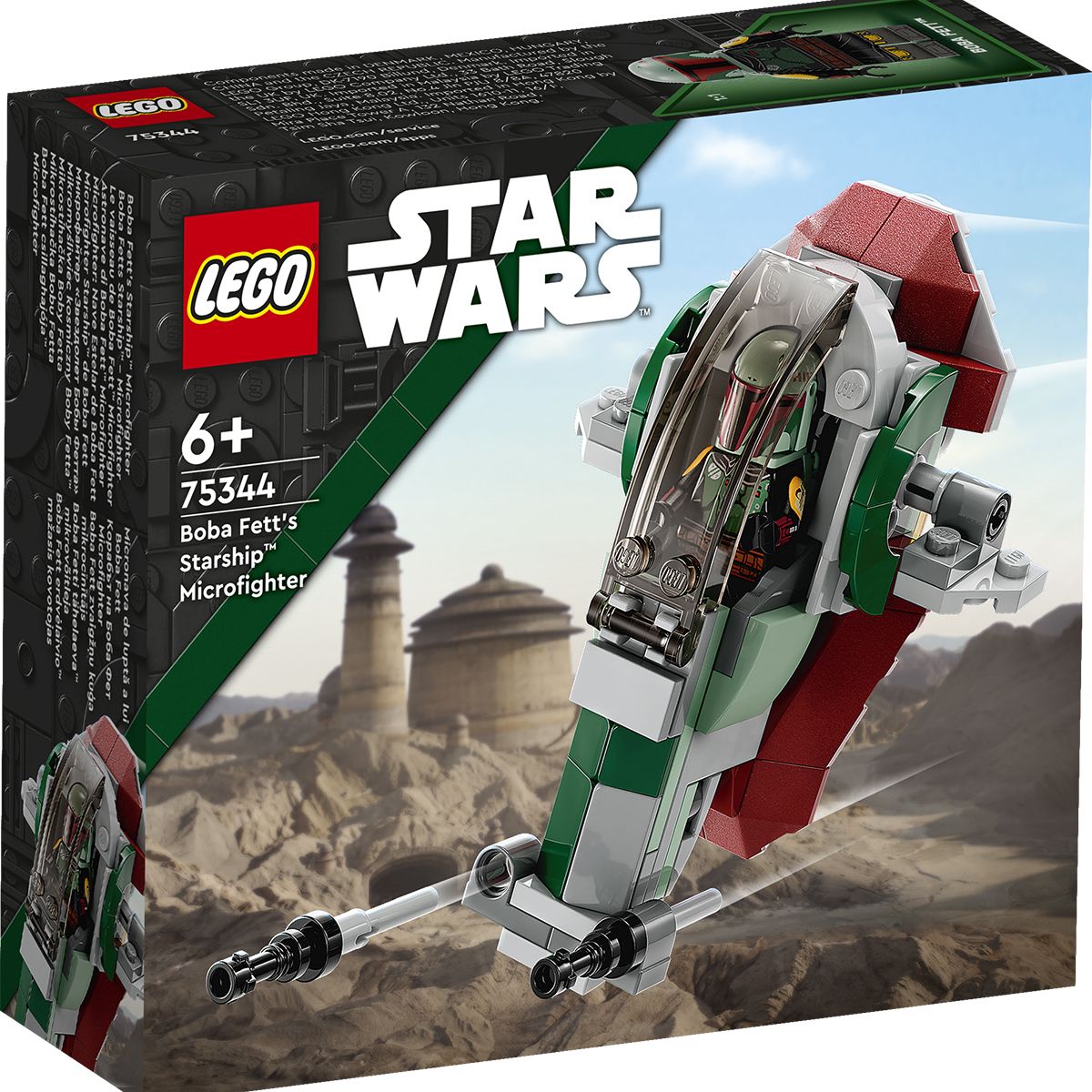 Конструктор Lego Star Wars 75344 Микрофайтер: Звездный корабль Бобы Фетта -  купить с доставкой по выгодным ценам в интернет-магазине OZON (1341190959)