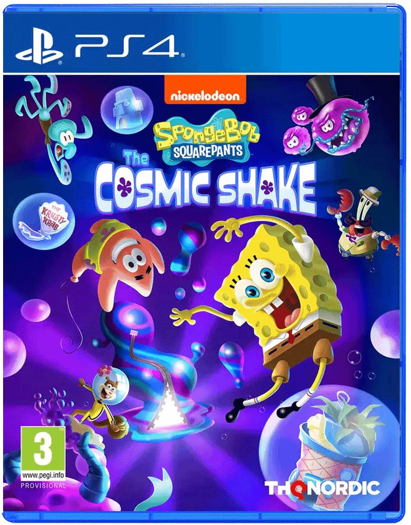 Игра SpongeBob SquarePants: The Cosmic Shake Губка Боб (PlayStation 4,  Русские субтитры)