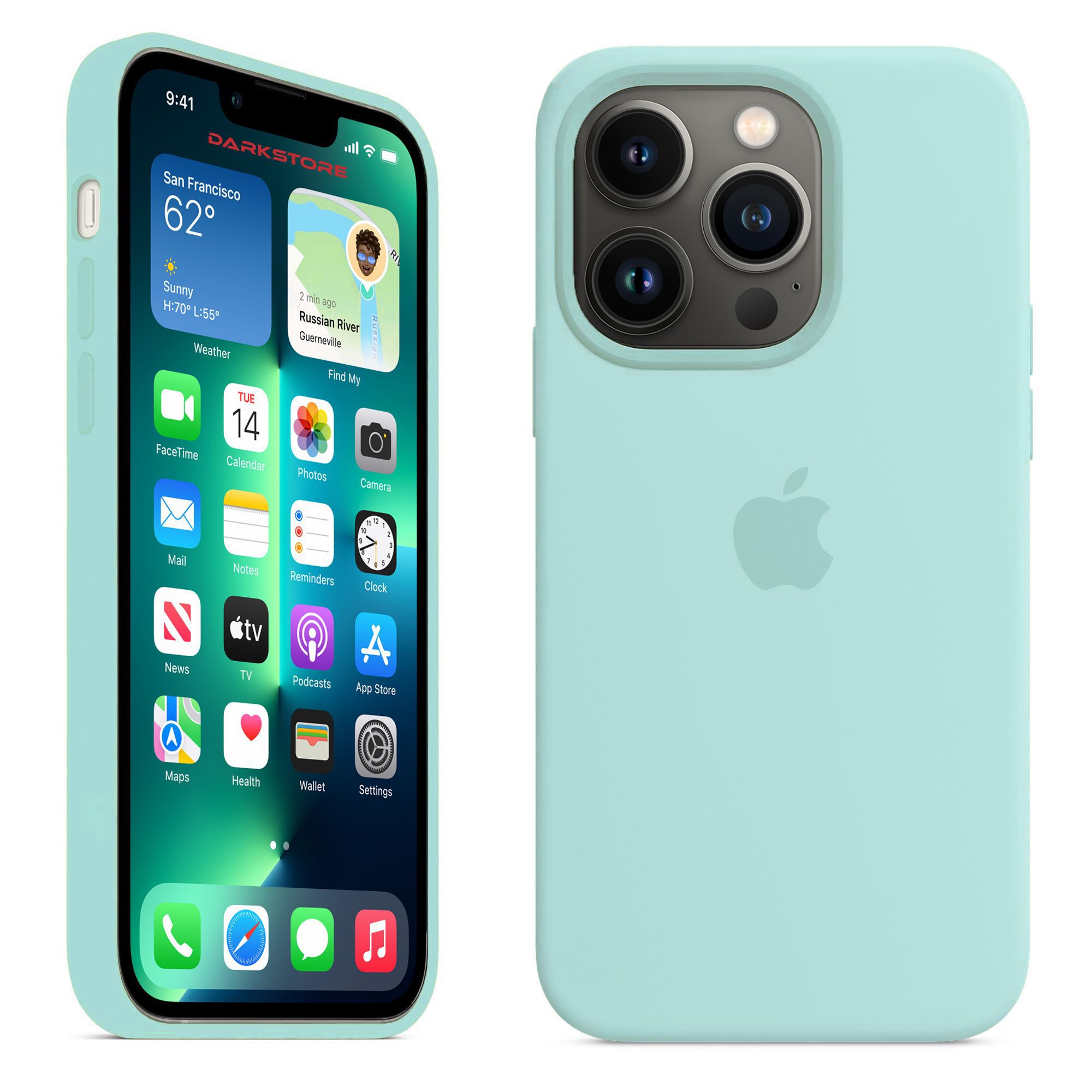 Силиконовый чехол Apple с Soft-touch покрытием на iPhone 13 Pro Max / Apple  Silicone Case с бархатным покрытием внутри, Бирюзовый (Succulent) - купить  с доставкой по выгодным ценам в интернет-магазине OZON (831557795)