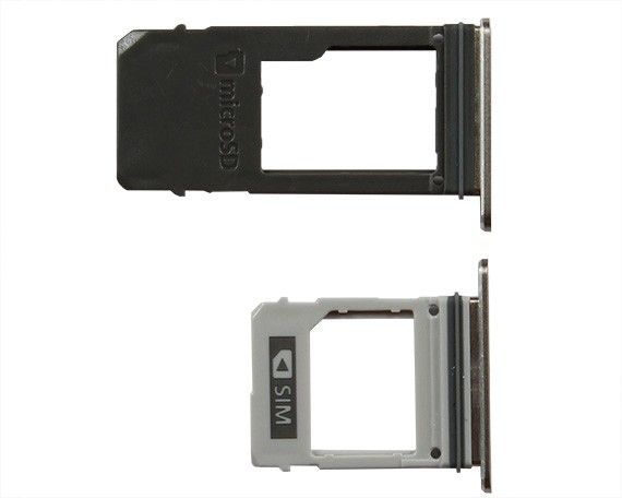 Держатель SIM-карты Samsung A520F Galaxy A5 (2017)/A720F Galaxy A7 (2017) (1SIM) золото + держатель Micro SD