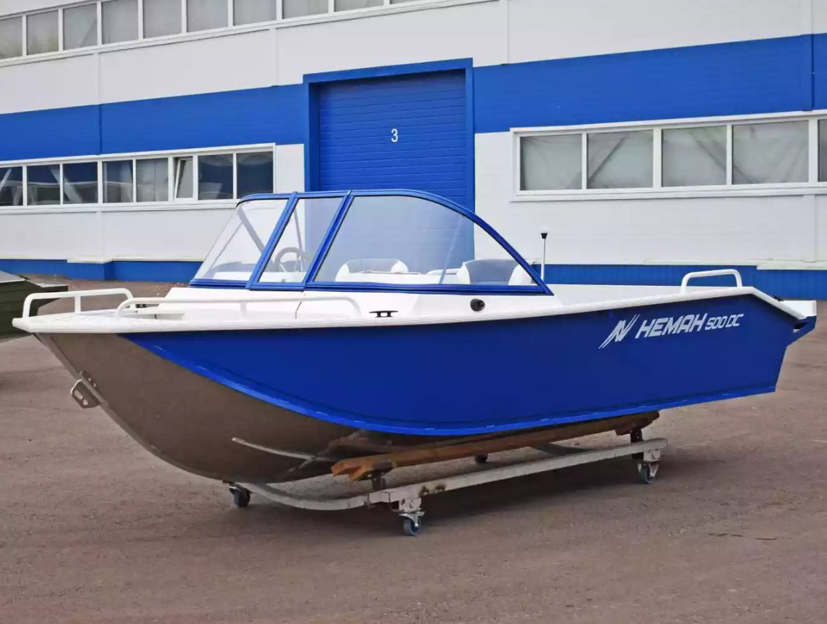 Моторная лодка NEMAN-500DC NEW/ Алюминиевый катер NEMAN-500DC NEW/ лодки  Wyatboat - купить по выгодной цене в интернет-магазине OZON (840672031)