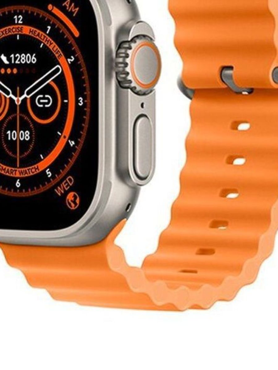 Apple watch ultra orange. Apple watch Ultra 49mm. Смарт-часы Hoco y12 Ultra. Эпл вотч 8 ультра. Смарт часы вотч 8 ультра.