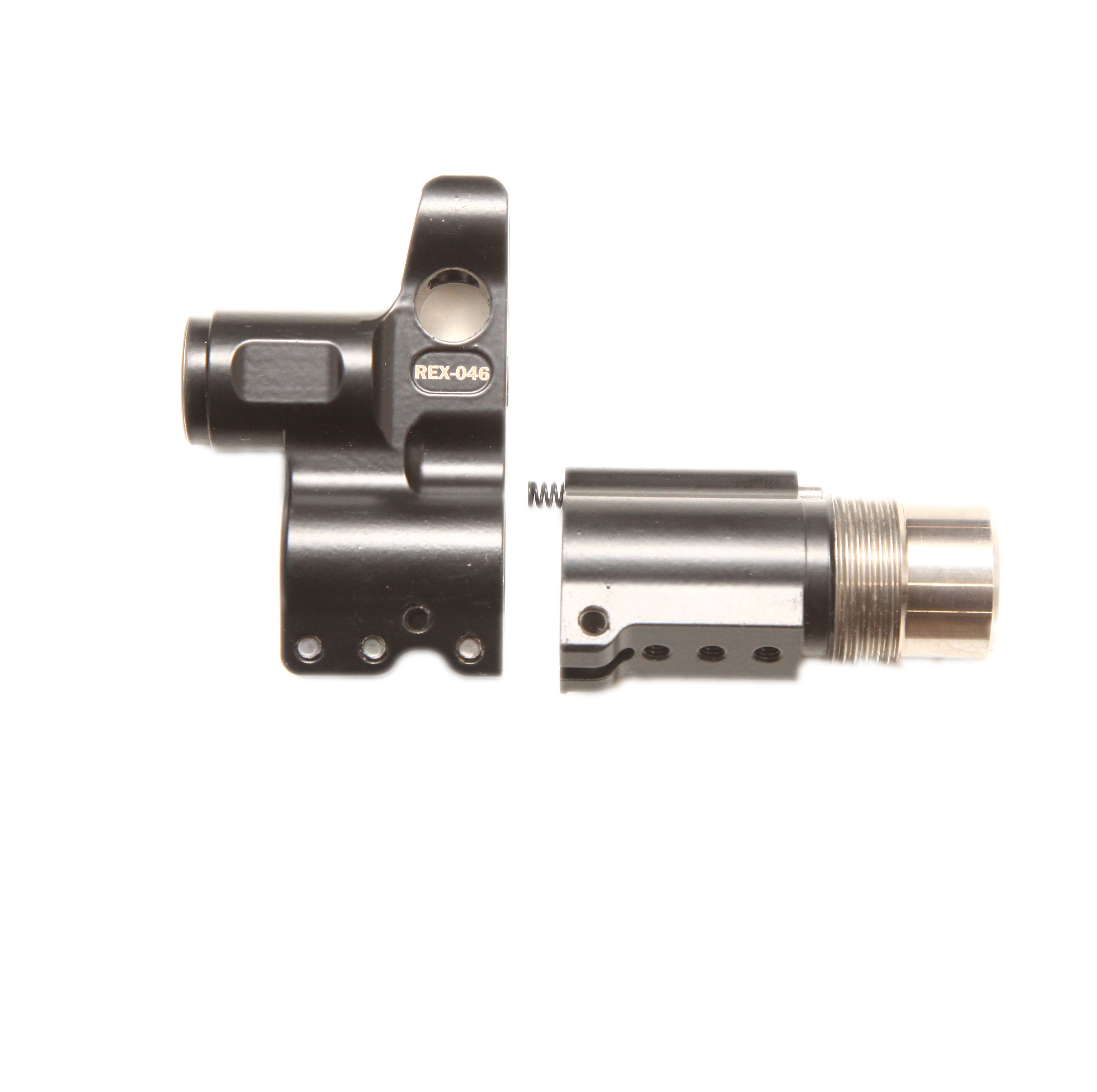 регулируемый газовый блок. газовый блок lac rex-s регулируемый для ак, сайга. регулируемый газовый блок. газовый блок вепрь 1в rex-v, l. A.