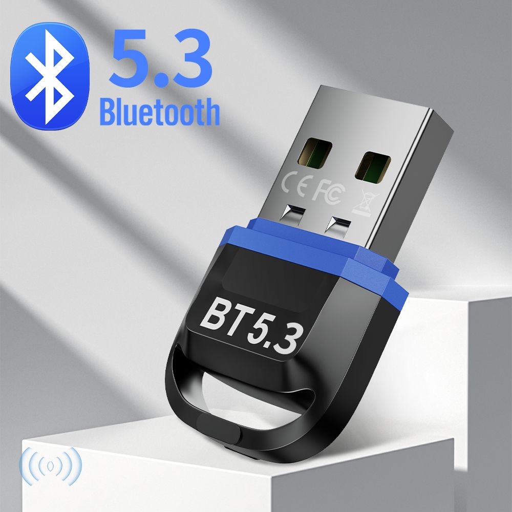 USBbluetoothадаптердляпкbluetooth5.3минибеспроводнойблютузадаптердлякомпьютера