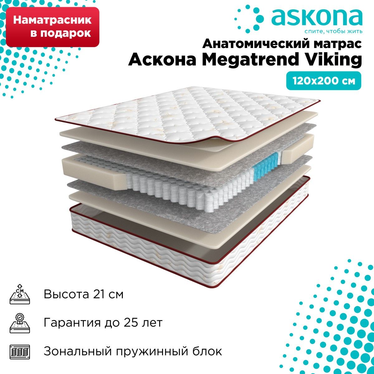 Матрас askona megatrend viking