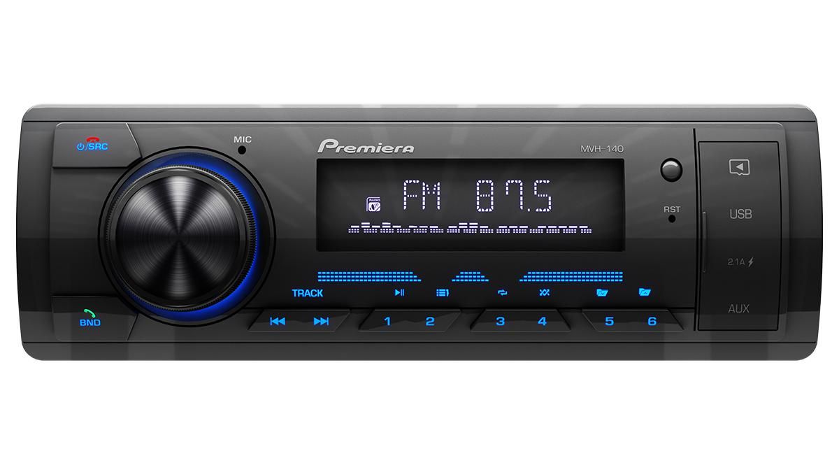 Автомагнитола 1DIN Premiera MVH-140 FM SD/USB ресивер с Bluetooth1 DIN -  купить в интернет-магазине OZON с доставкой по России (860188303)