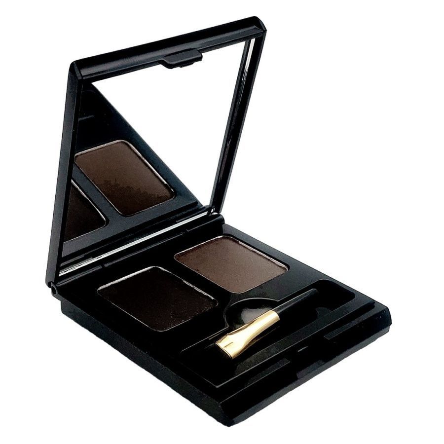 L ocean Тени для бровей / Eye Brow Cake, 01 Black + Brown