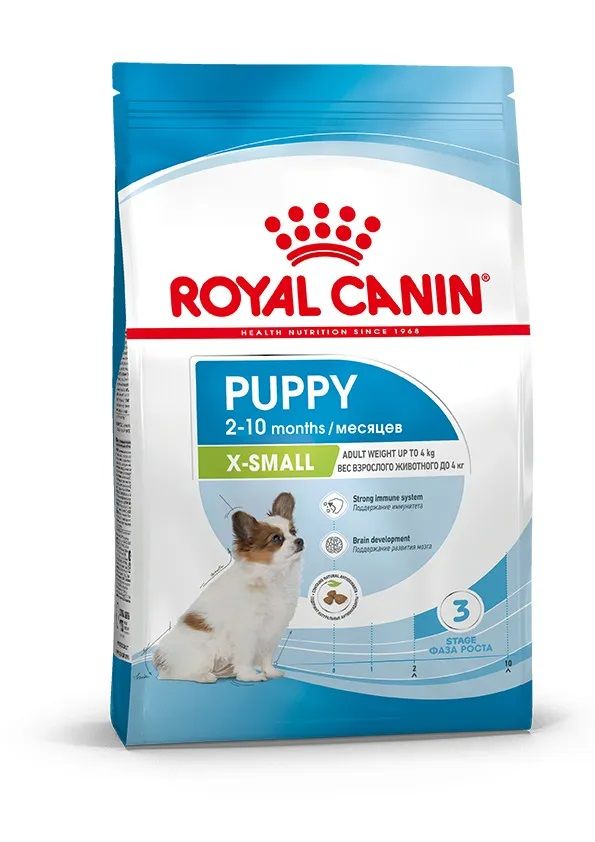 RoyalCaninX-SmallPuppy,сухойкормдлященковминиатюрныхпороддо10месяцев,птица1.5кг