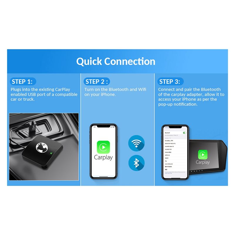 Bluetooth адаптер для carplay. Беспроводной адаптер carplay.