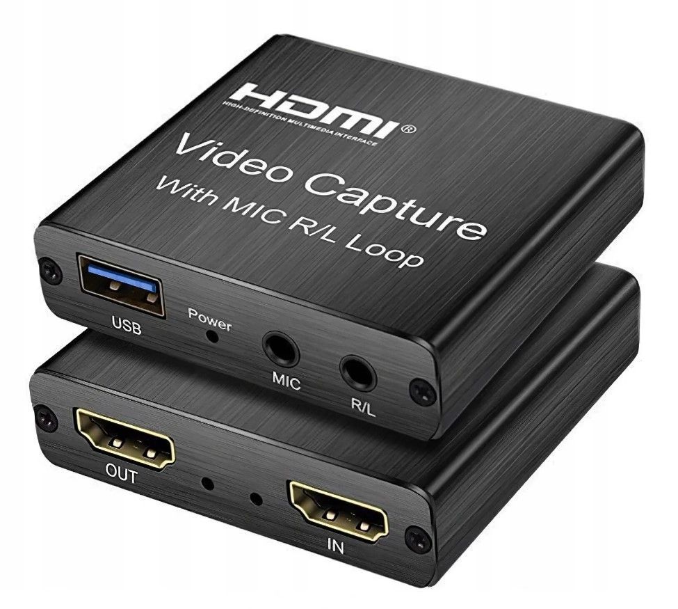 Адаптер видеозахвата HDMI - USB 3.0 1080P с входом для микрофона и выходом AUX