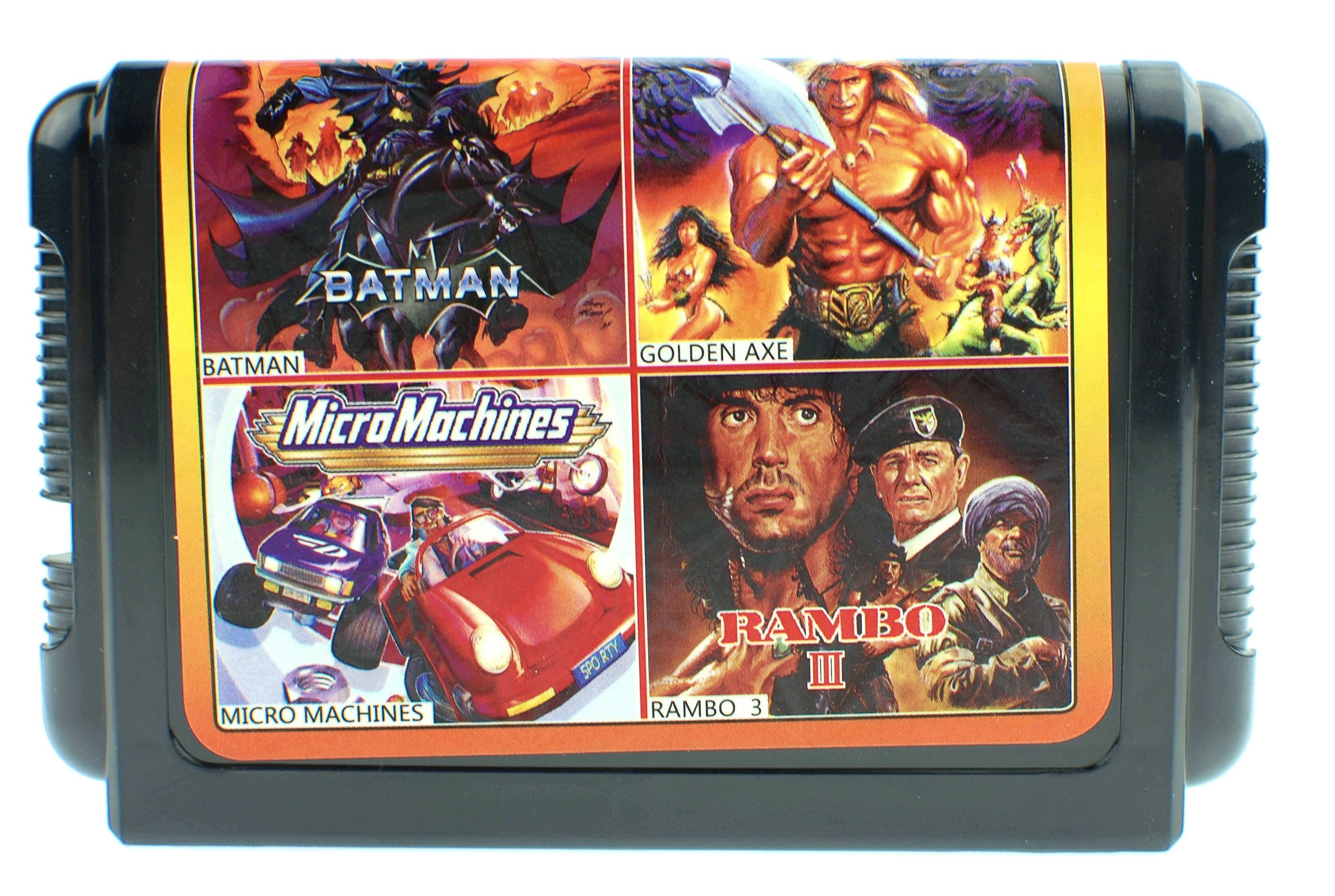 Сборник игр 4в1 Rambo3, Batman, Micro Machines, Golden Axe для SEGA 16bit -  купить по выгодной цене в интернет-магазине OZON (901669246)