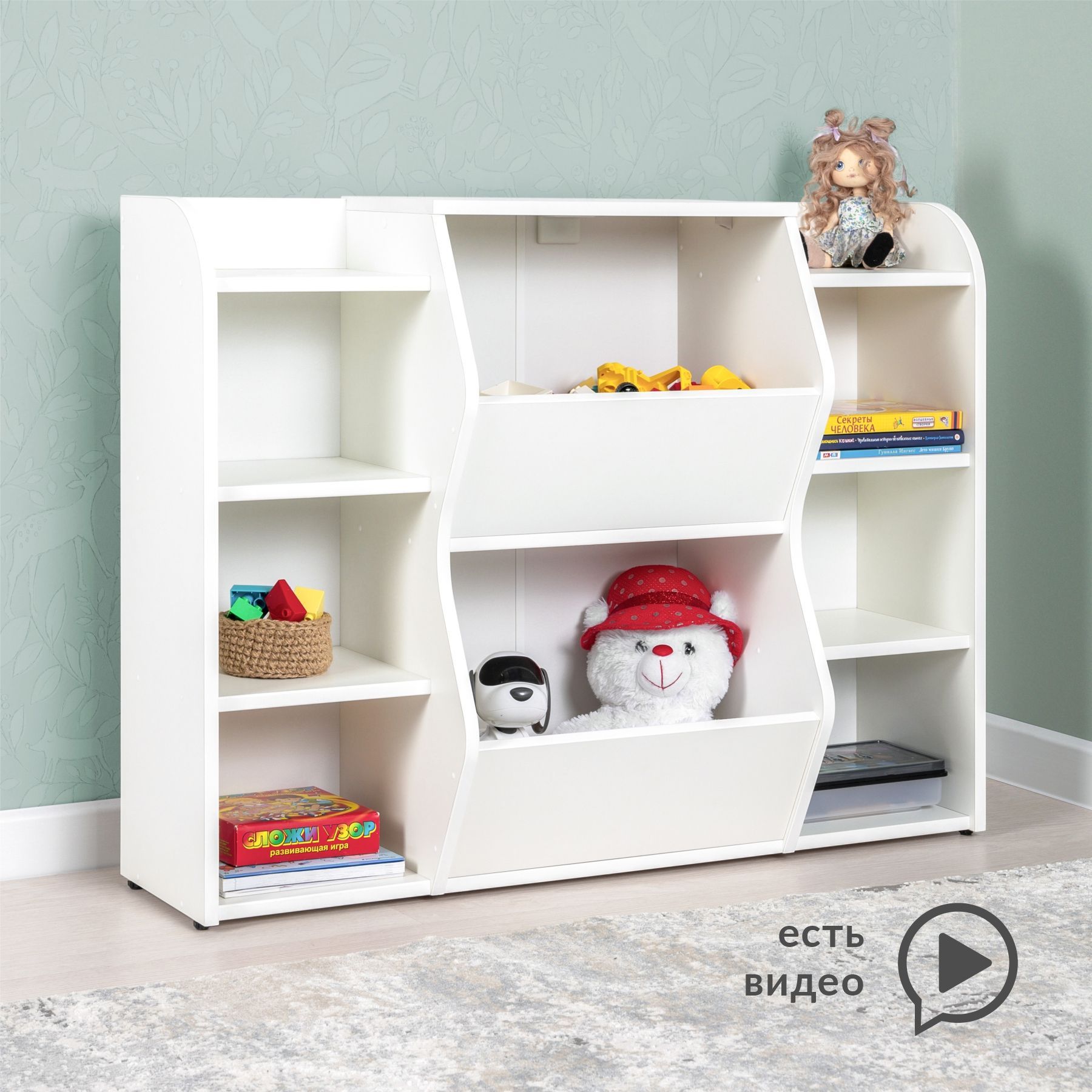 Стеллажи для игрушек в детскую комнату - купить в Москве товары хранения по доступной цене