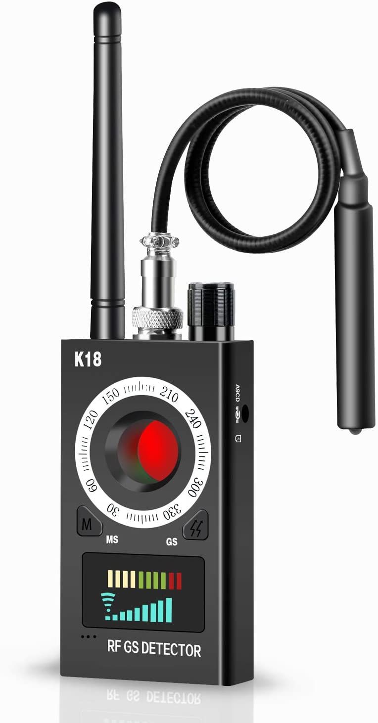 Детектор прослушки. RF GS Detector k18. Детектор жучков и скрытых камер k18. Антижучок k18s. Прибор для обнаружения камер прослушек.