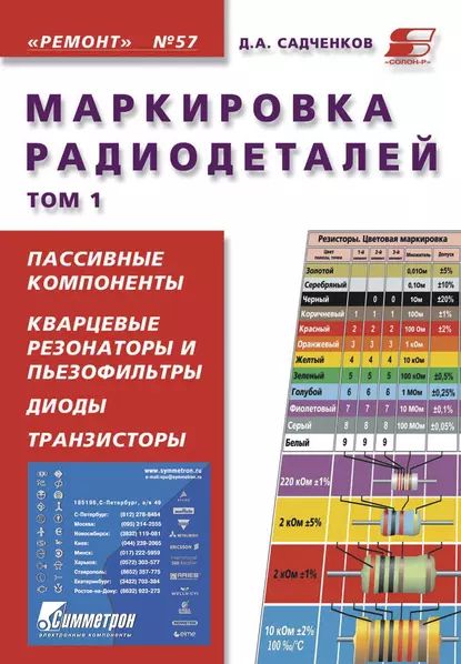 Маркировка радиодеталей. Том 1 | Садченков Дмитрий Андреевич | Электронная книга