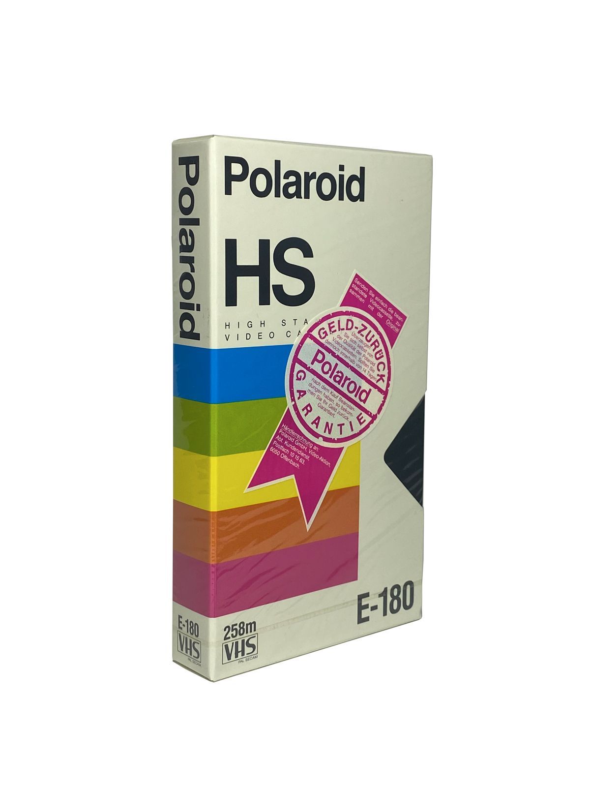 VHS кассета Polaroid E-180 HS для видеомагнитофона, запись аудио и видео в  высочайшем качестве, 180 минут, Made in West Germany - купить с доставкой  по выгодным ценам в интернет-магазине OZON (948123616)