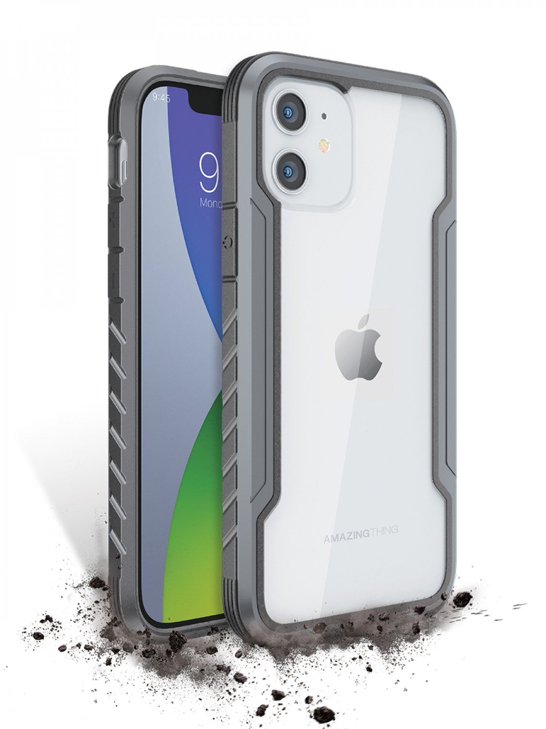 Чехол на Айфон 12 / 12 Про Amazingthing Military Clear Silver,  противоударная накладка iPhone 12 12 Pro , с защитой камеры - купить с  доставкой по выгодным ценам в интернет-магазине OZON (322888291)