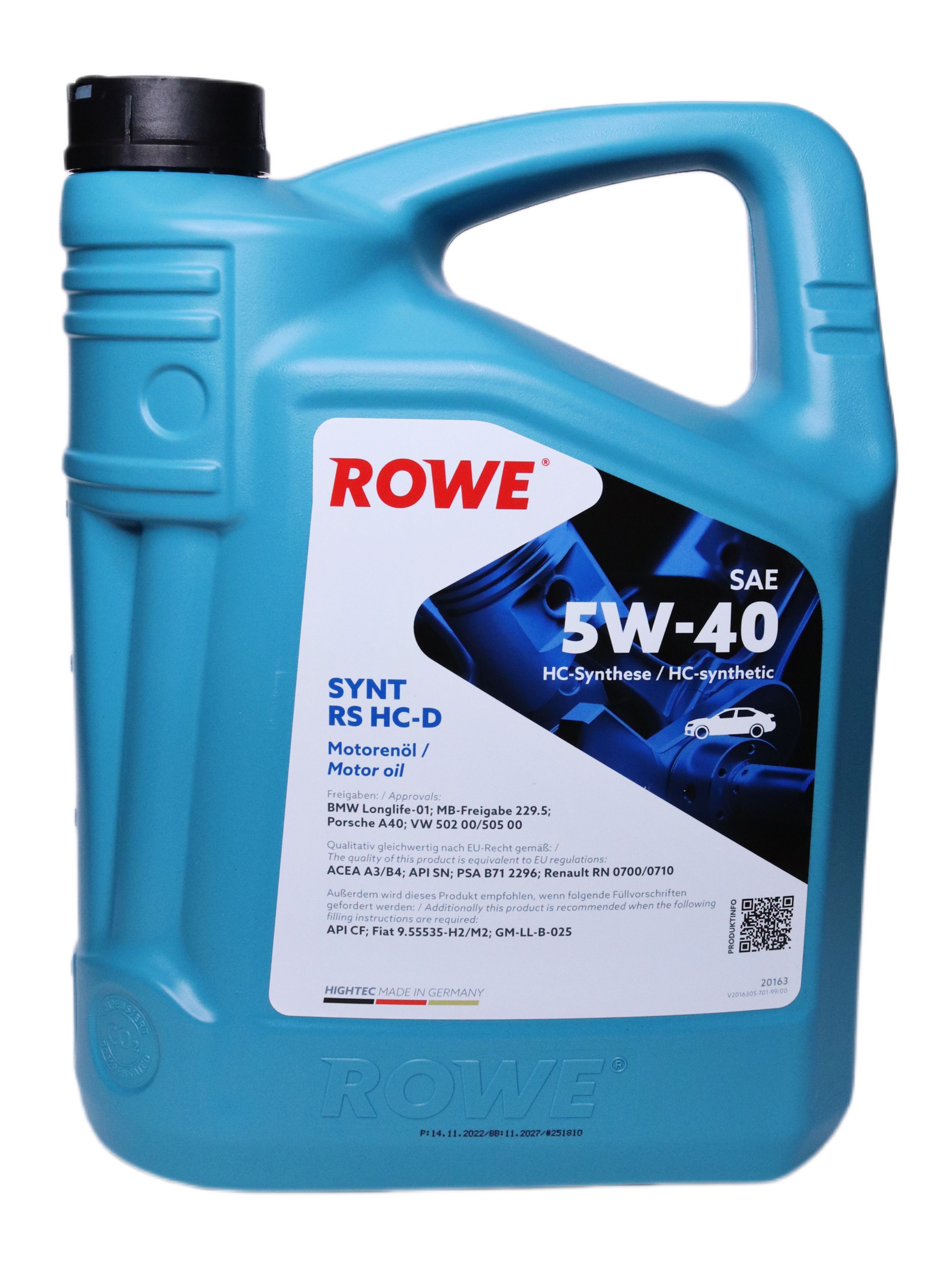 Rowe 5W40 Rs – купить моторные масла на OZON по выгодным ценам