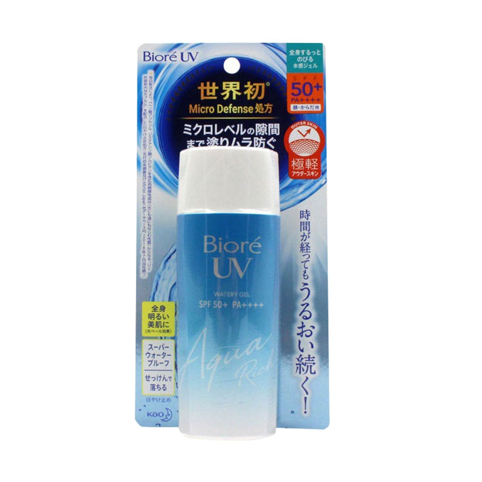 Biore флюид UV Aqua Rich SPF 50. Солнцезащитный флюид UV Aqua Rich spf50 50 гр.