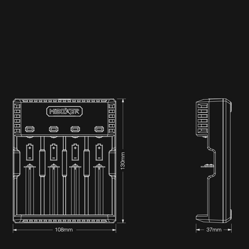 MiBOXERC4SЗарядноеустройствоИнтеллектуальнаялитиеваябатарея