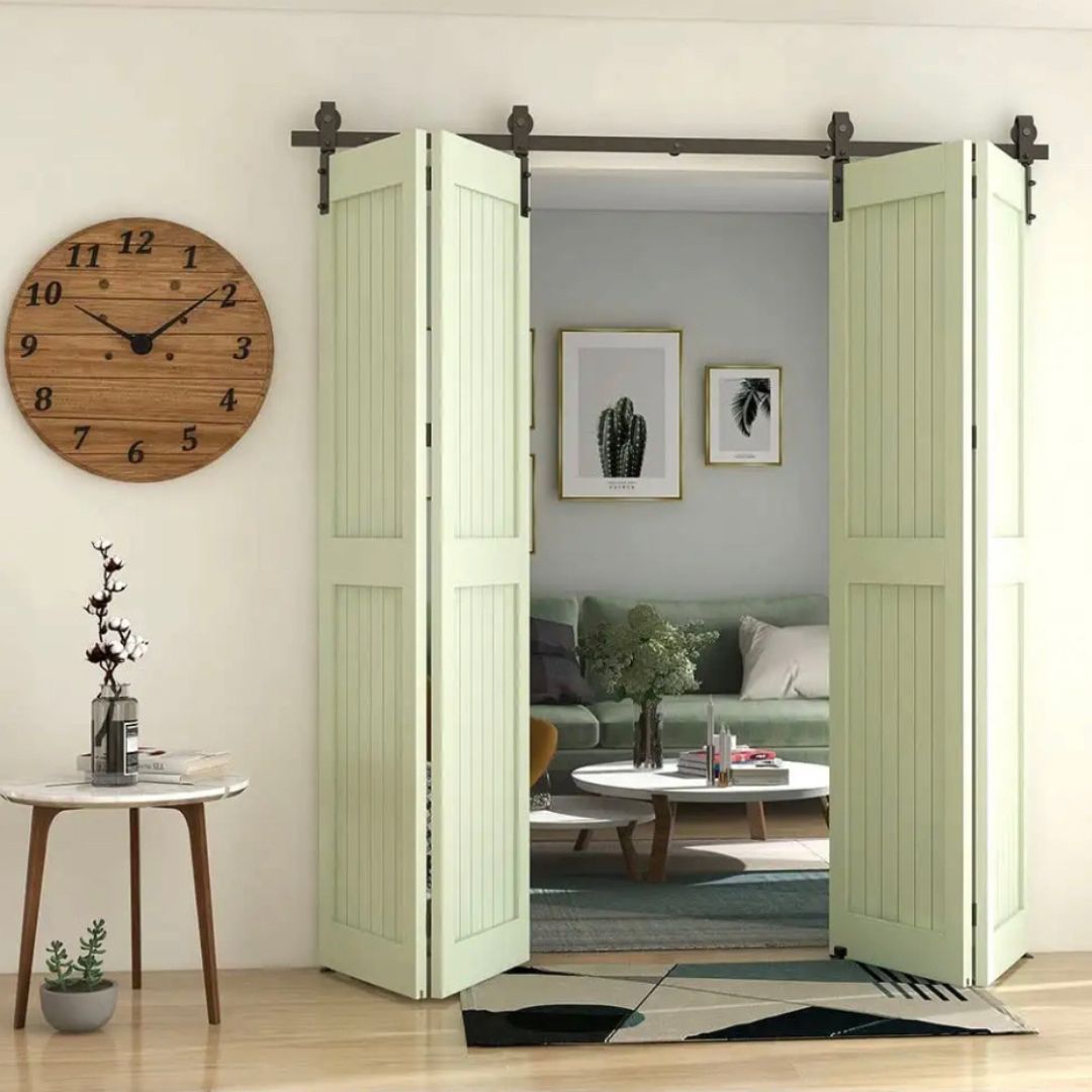 Амбарный механизм двойной для складной двери в стиле LOFT BARNDOOR HM2707