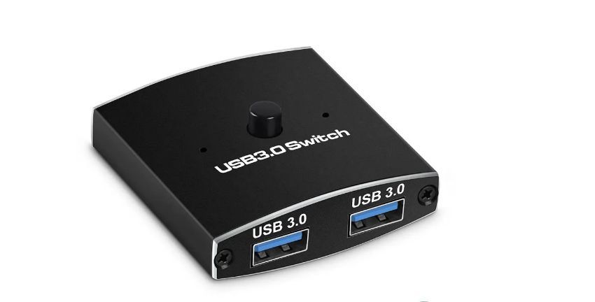 Switch переключатель USB 3.0 - 2*1+ кабель usb 3.0 папа папа 0,3 метра