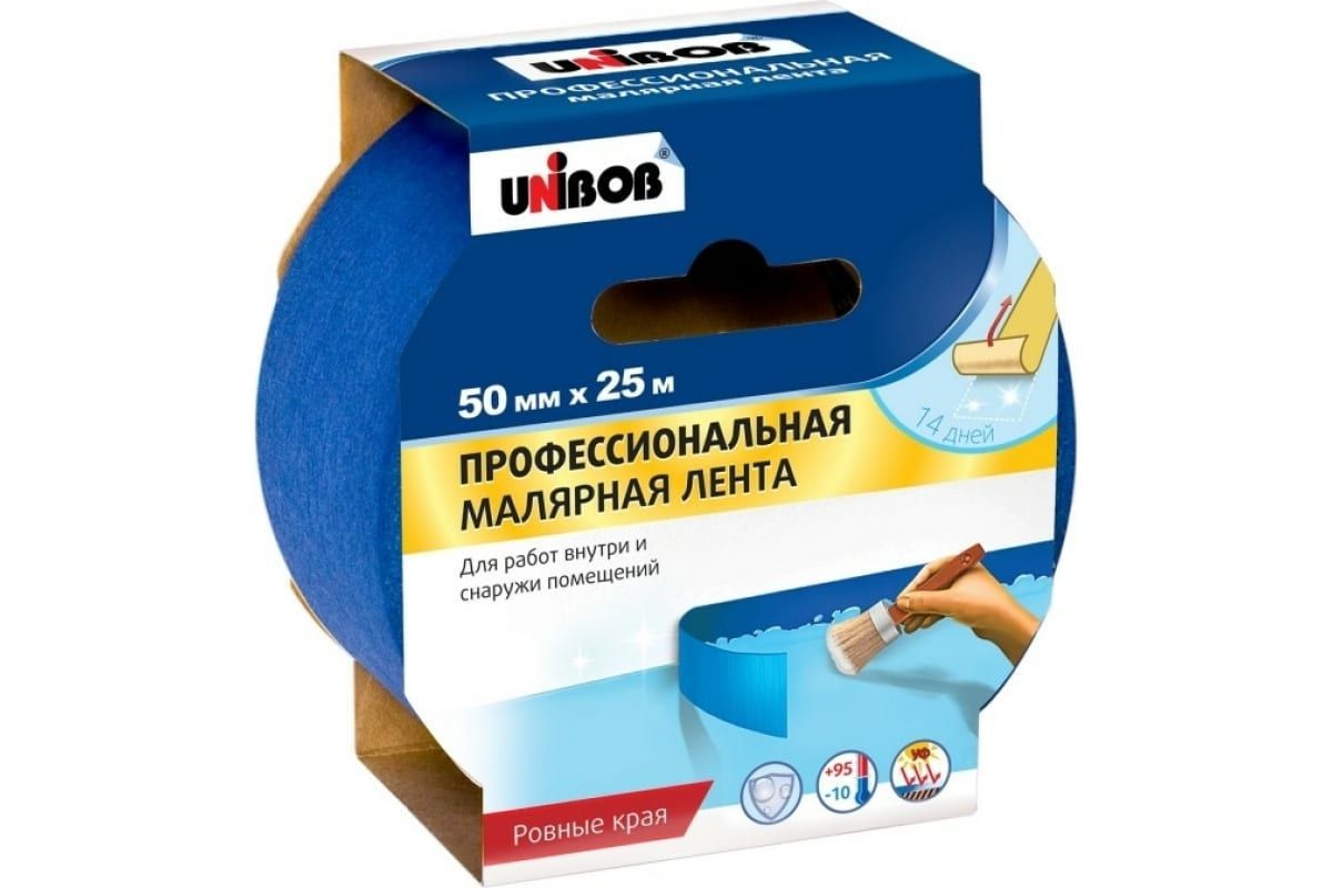 Unibob Малярная лента 50 мм 25 м