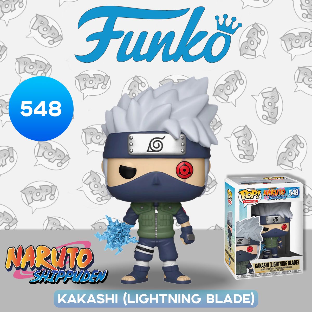 Фигурка Funko POP! Animation Naruto Shippuden Kakashi (Lightning Blade)  (Exc) (548) 38982 - купить с доставкой по выгодным ценам в  интернет-магазине OZON (1023575980)