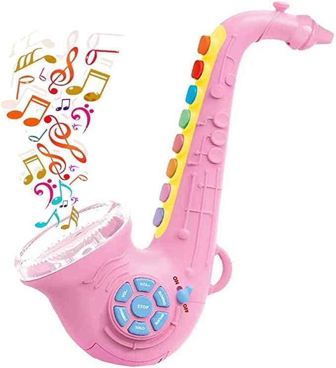 Саксофон розовый. Саксофон игрушка. Игрушечный розовый саксофон. Саксофон наша игрушка детский.